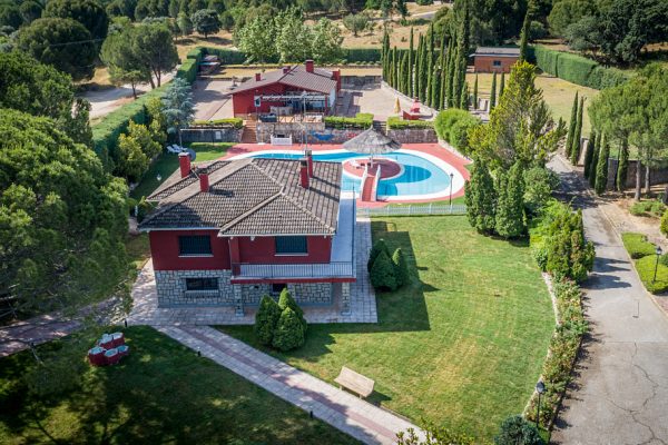 foto aérea de la finca urbana
